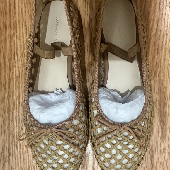 Loeffler Randall Brown Woven Flats - Picture 1 of 3